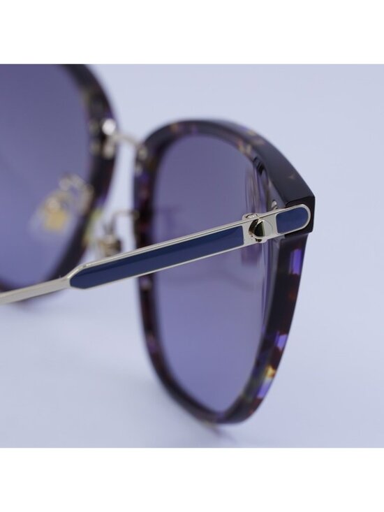 Kate Spade MAEVE/F/S 0JBW GB Sunglasses Blue Havana Square Frame, Grey Lenses